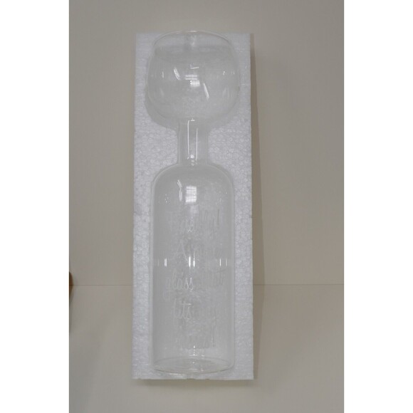 Big Mouth The Original Wine Bottle Glass Gigantic Holds Full Bottle 750 ml NEW - Picture 5 of 6